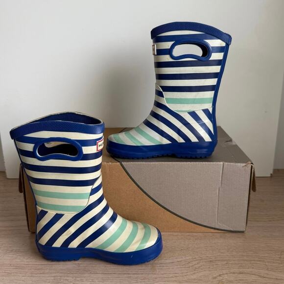 Hunter x Target Toddler Striped Boots - SZ 8 - Picture 6 of 13